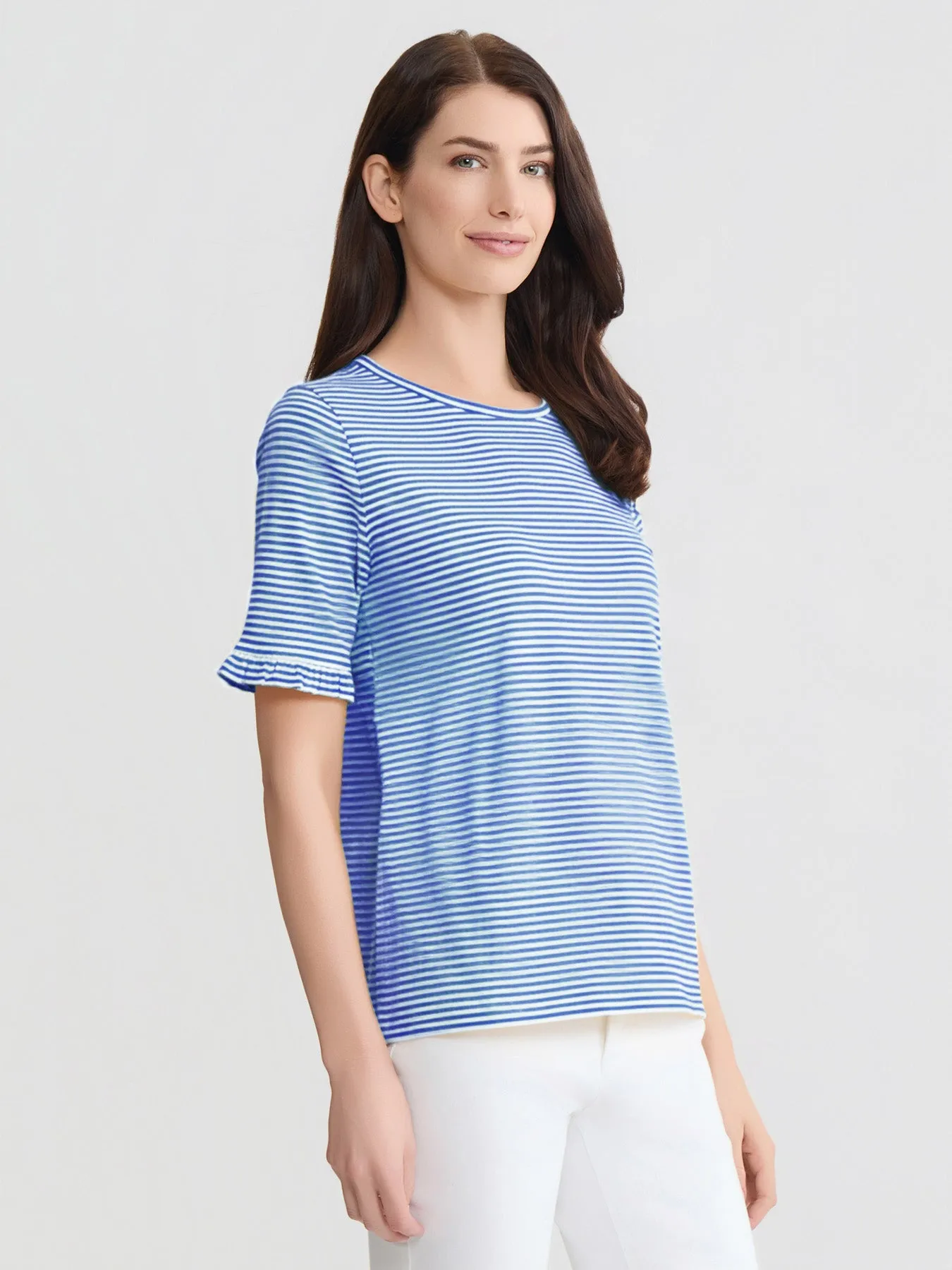Elbow Ruffle Sleeve Top sold by Jones New York product image thumbnail 2