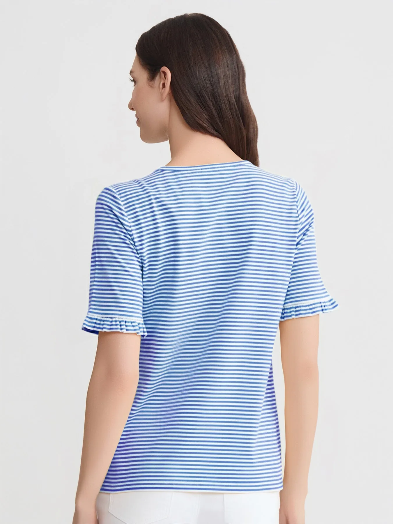 Elbow Ruffle Sleeve Top sold by Jones New York product image thumbnail 4