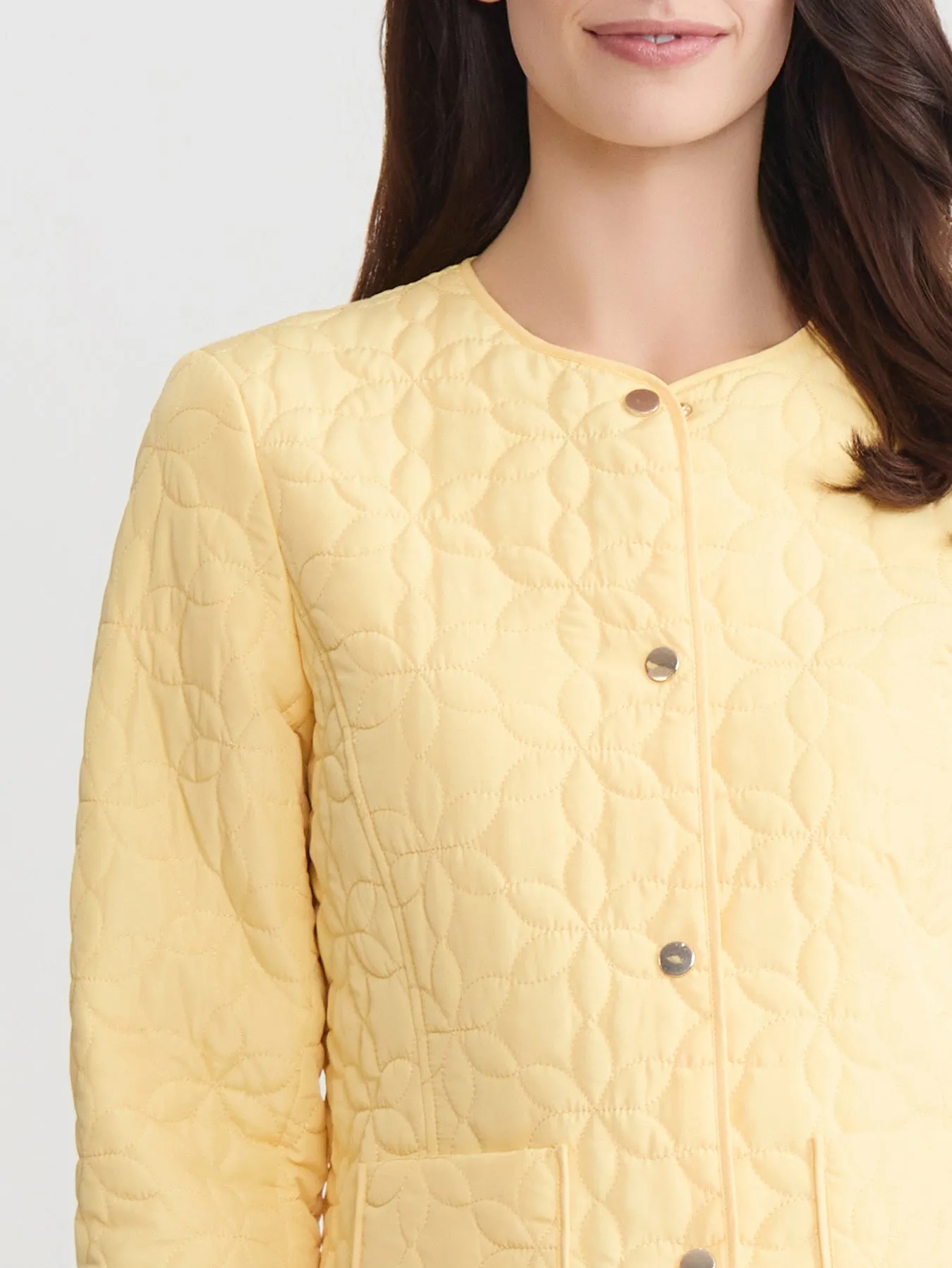 Petite Quilted Flower Jacket sold by Jones New York product image thumbnail 4