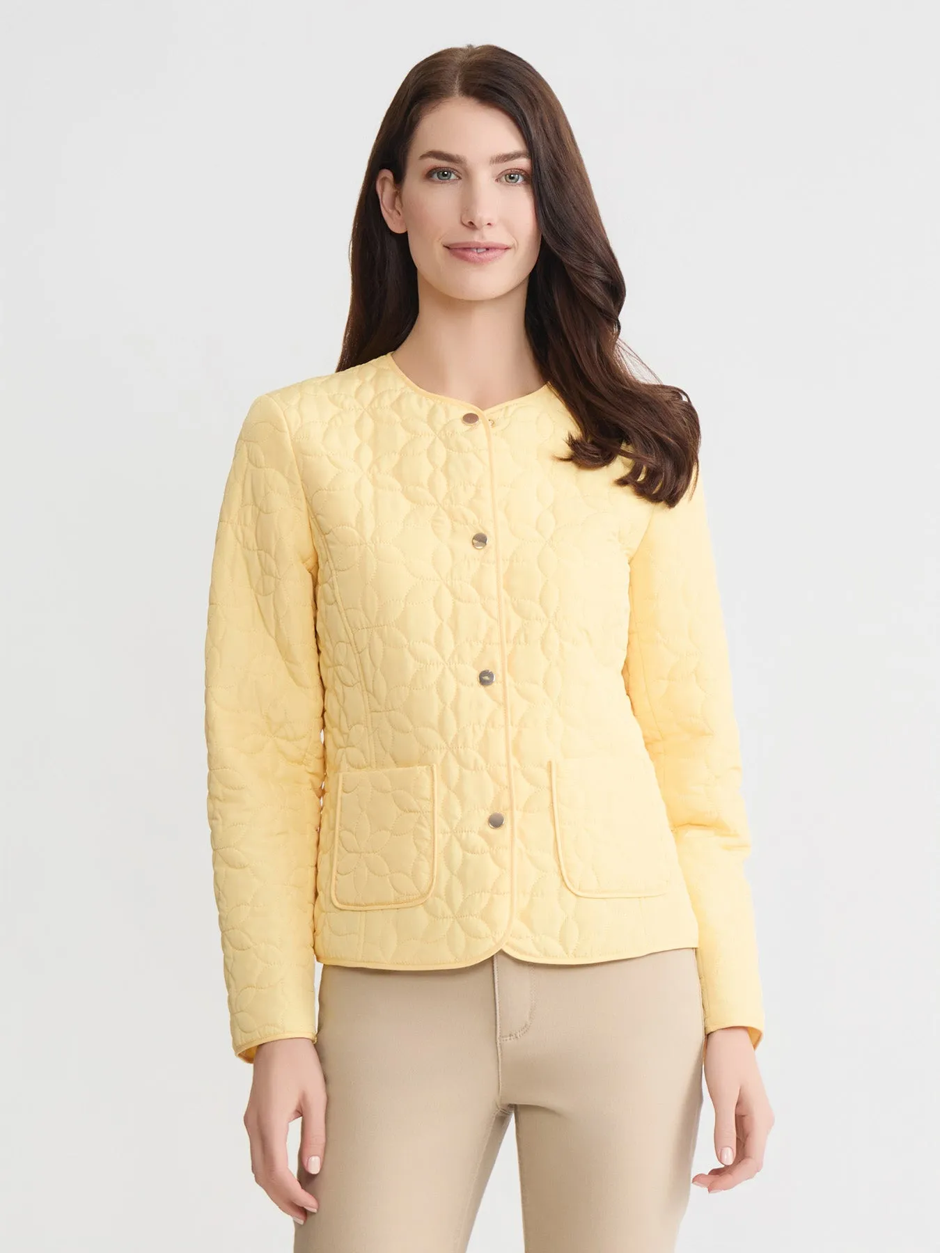 Petite Quilted Flower Jacket sold by Jones New York product image thumbnail 2