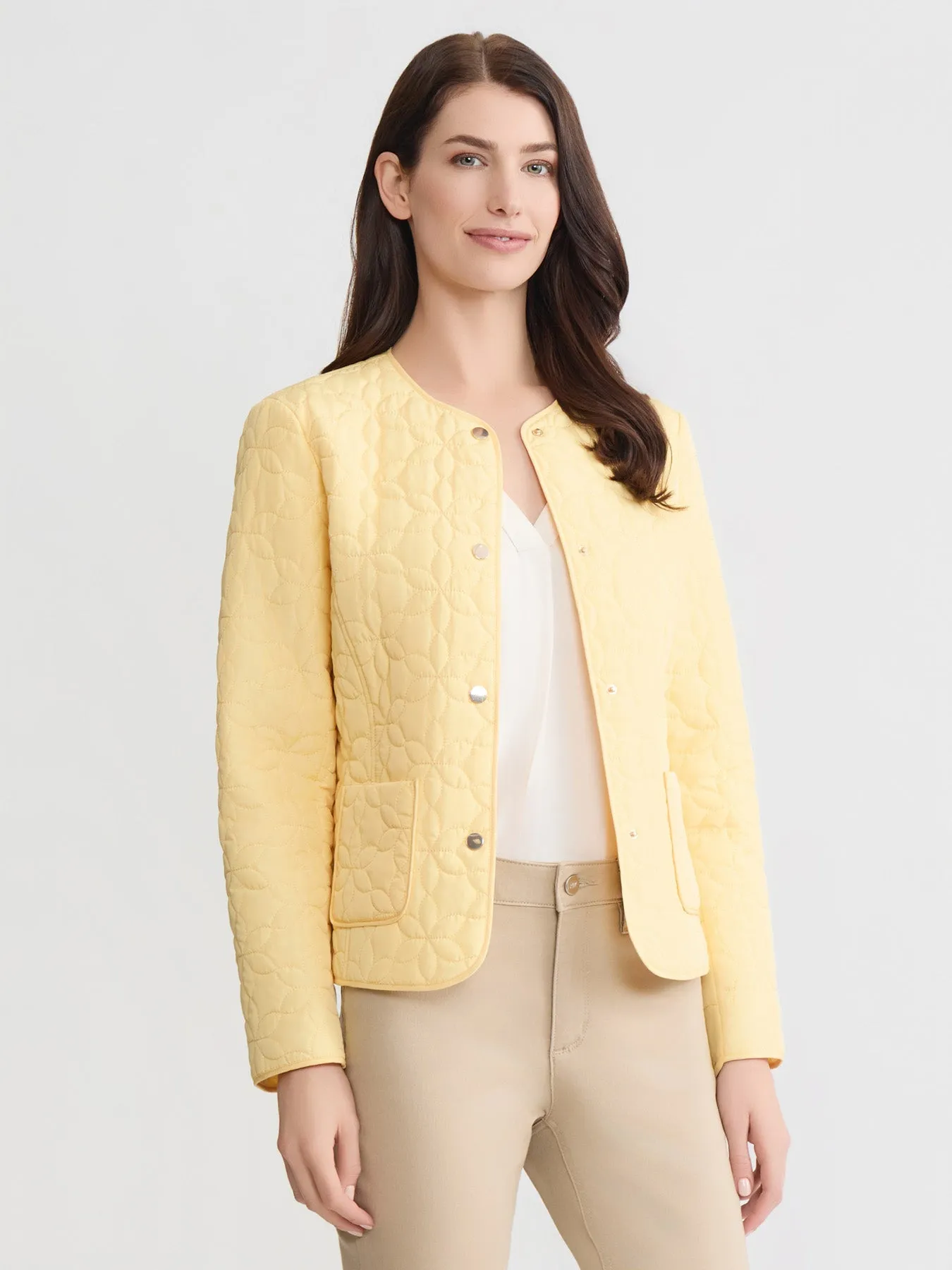 Petite Quilted Flower Jacket sold by Jones New York product image thumbnail 3