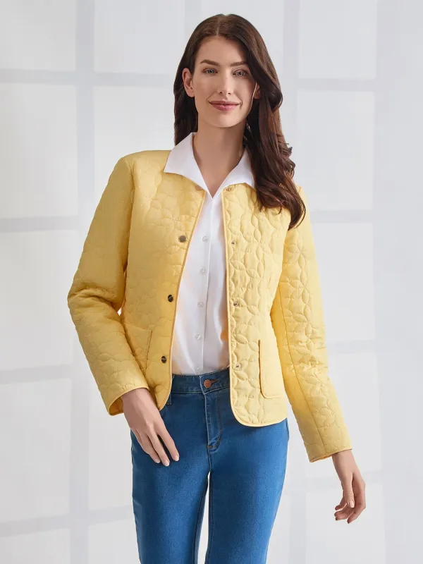 Quilted Flower Jacket sold by Jones New York