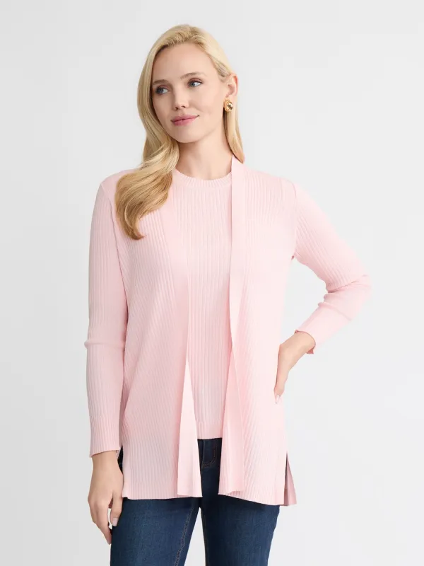 Sutton Cardigan, Ribbed Knit made by Jones New York