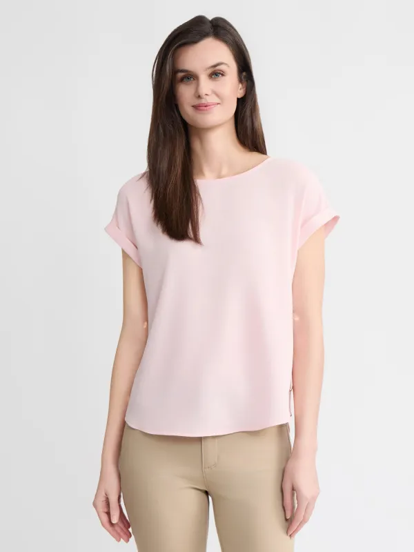 Side Button Blouse, Jasper Crepe made by Jones New York
