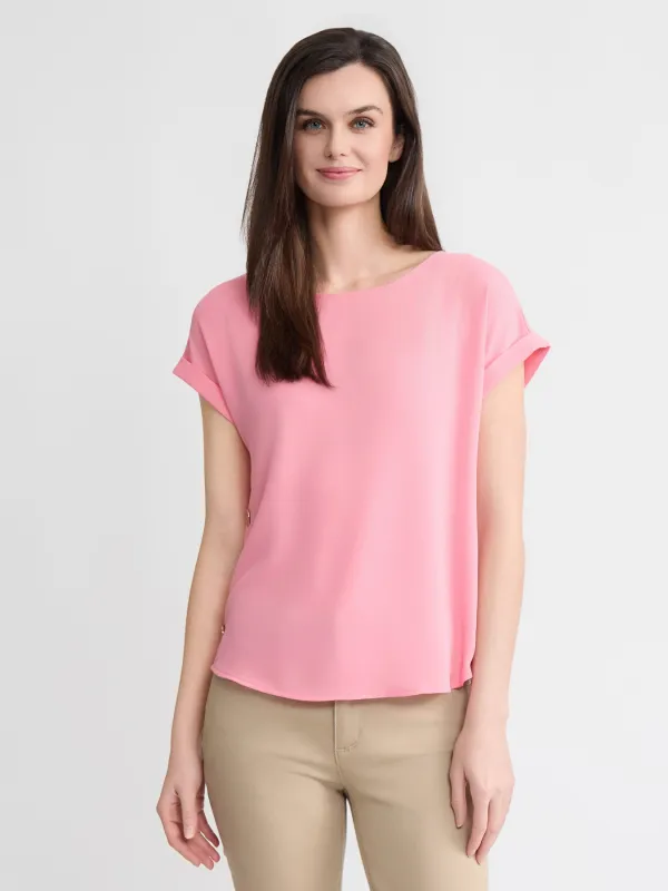 Side Button Blouse, Jasper Crepe made by Jones New York