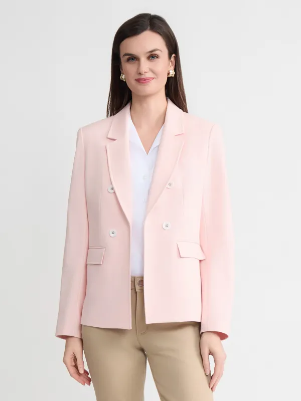 Faux Double Breasted Jacket, Modern Compression made by Jones New York