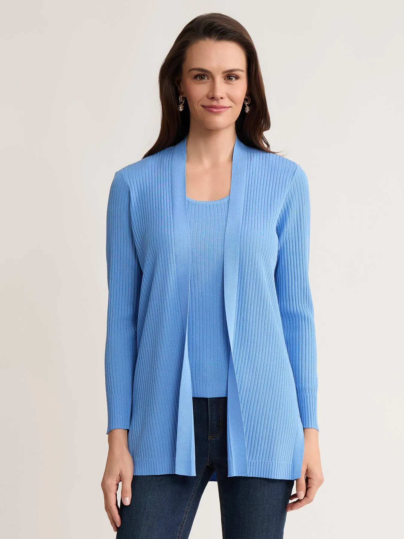 Sutton Cardigan, Ribbed Knit sold by Jones New York