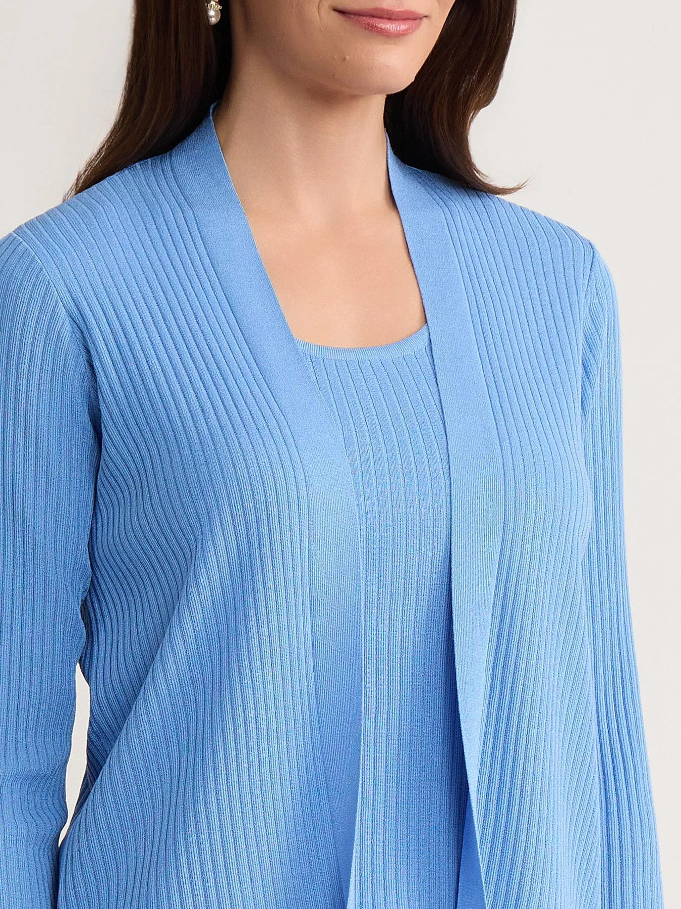 Sutton Cardigan, Ribbed Knit sold by Jones New York product image thumbnail 3