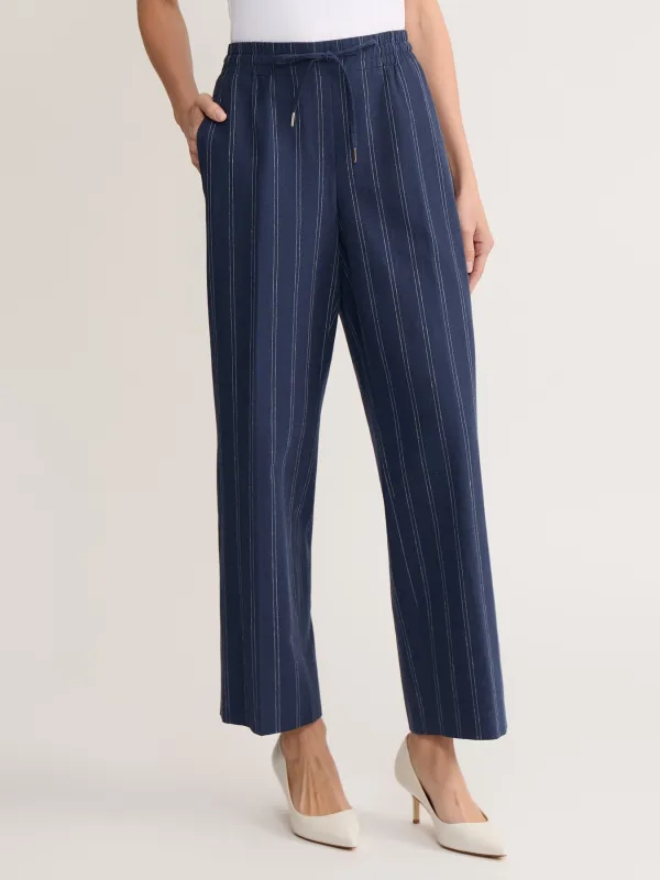 Pull-On Drawstring Pant, Linen made by Jones New York