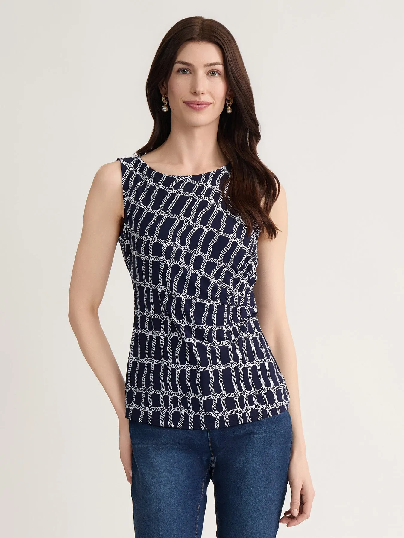 Side Pleat Blouse, Jersey Knit sold by Jones New York
