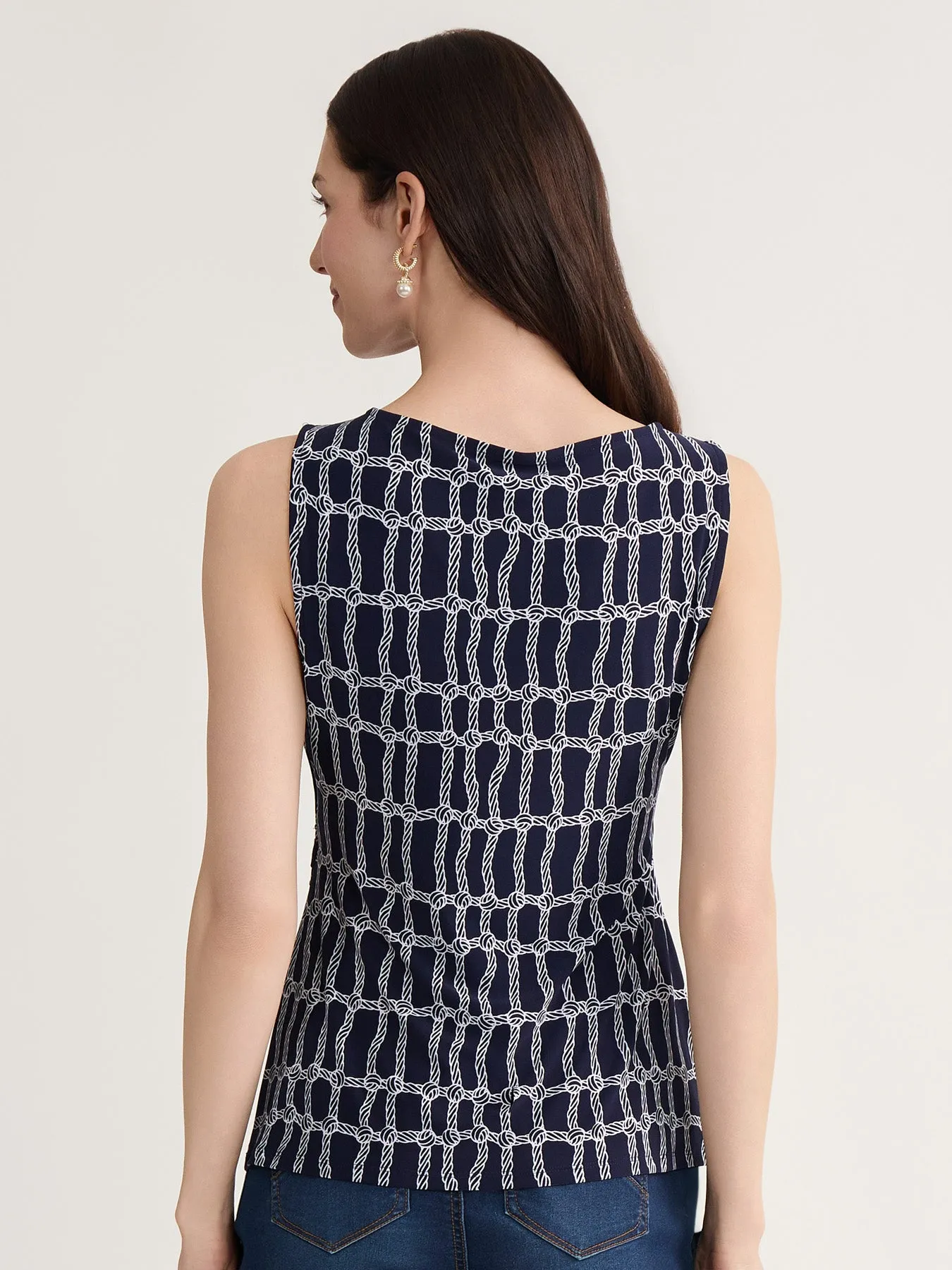 Side Pleat Blouse, Jersey Knit sold by Jones New York product image thumbnail 4