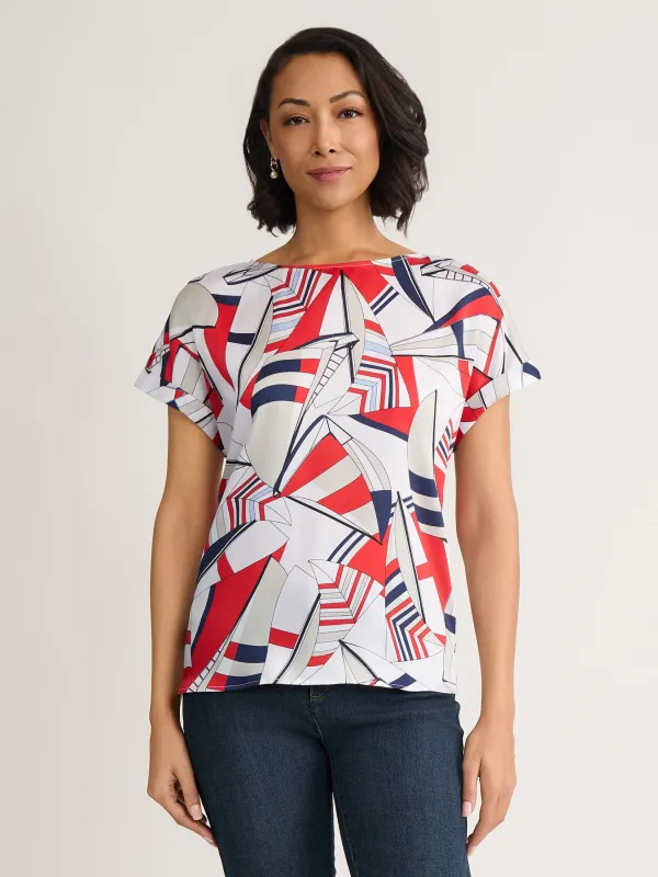 Plus Side Button Blouse, Satin Twill made by Jones New York