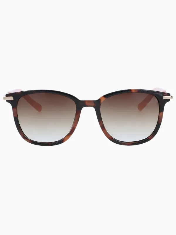 Classic Rounded Square Sunglasses, Blush Tortoise Shell made by Jones New York