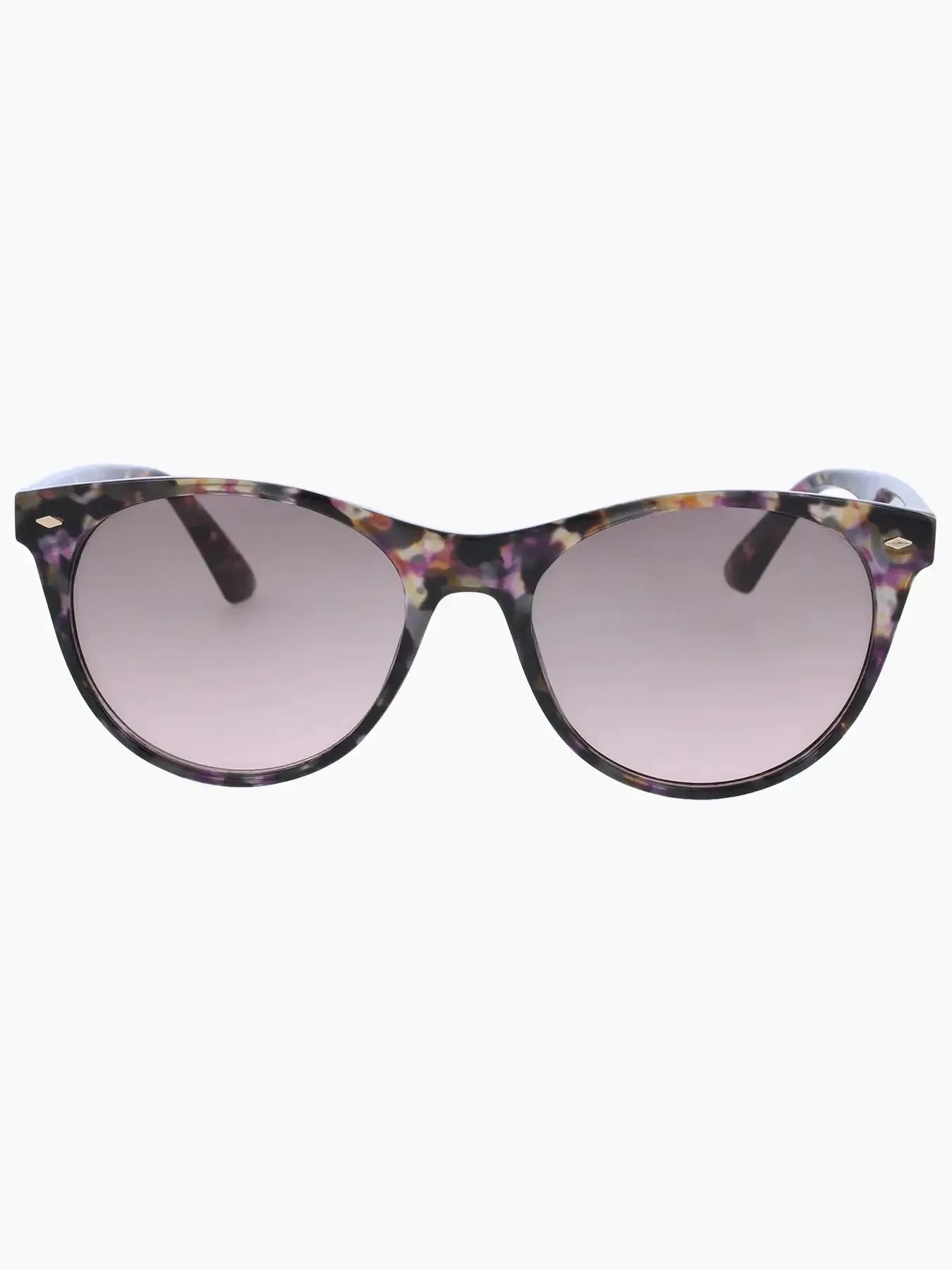 Round Lens Sunglasses, Purple Tortoise Shell sold by Jones New York
