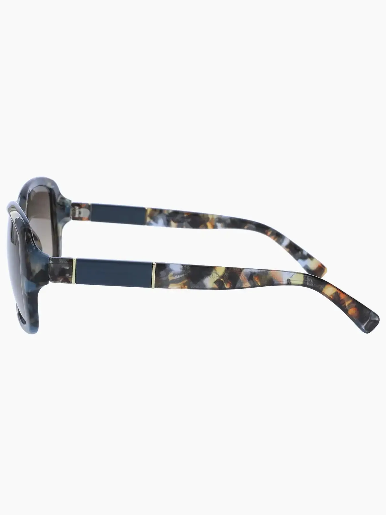 Soft Rectangle Sunglasses , Aqua/Gold Tortoise Shell sold by Jones New York product image thumbnail 2