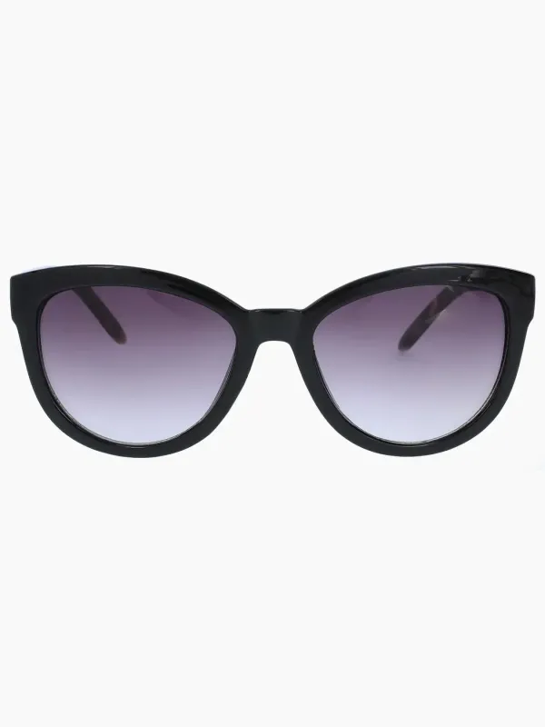 Round Cateye Sunglasses , Black Tortoise Shell made by Jones New York