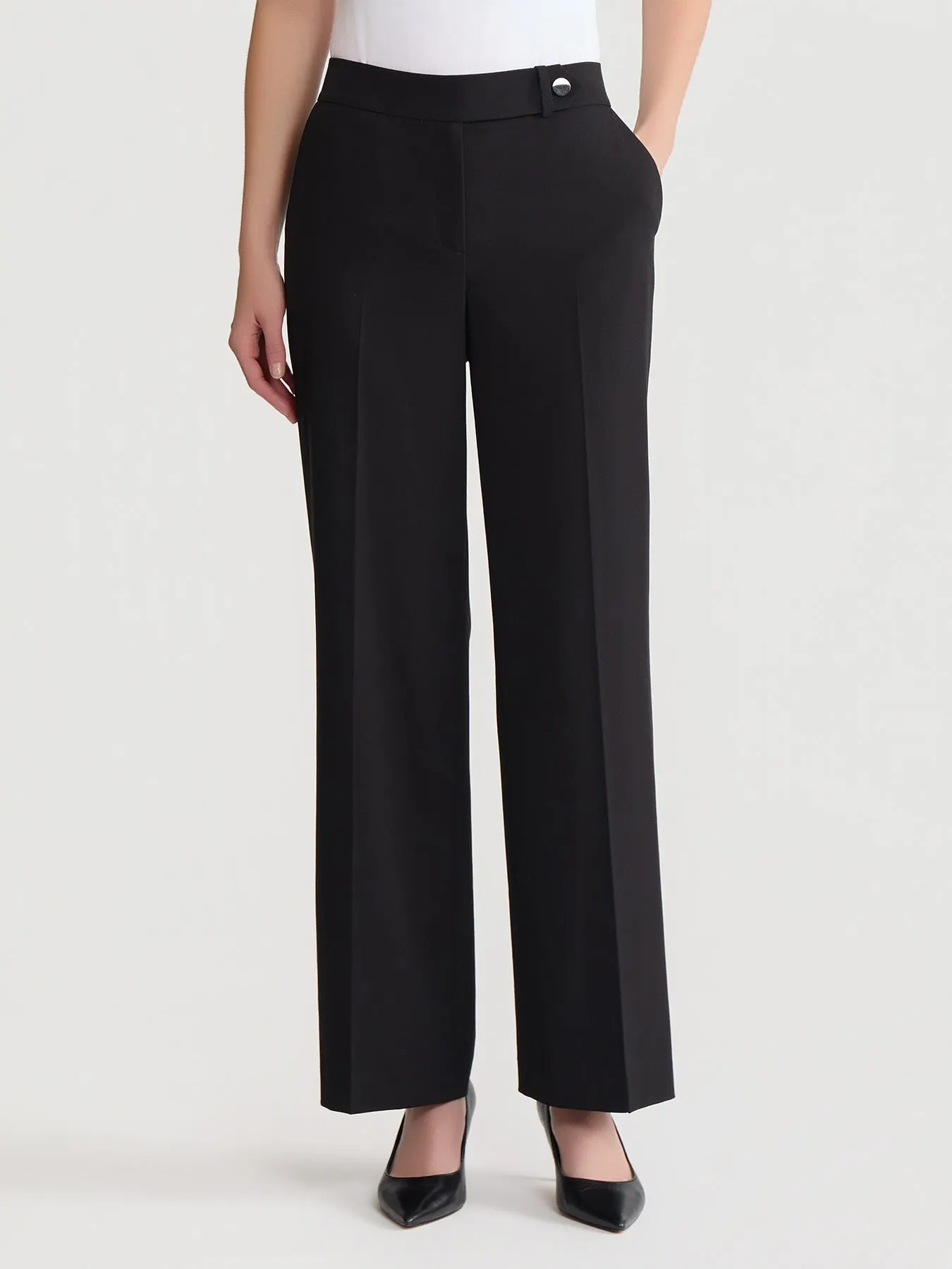 Slash Pocket Wide Leg Pant, Polished Bi-Stretch sold by Jones New York