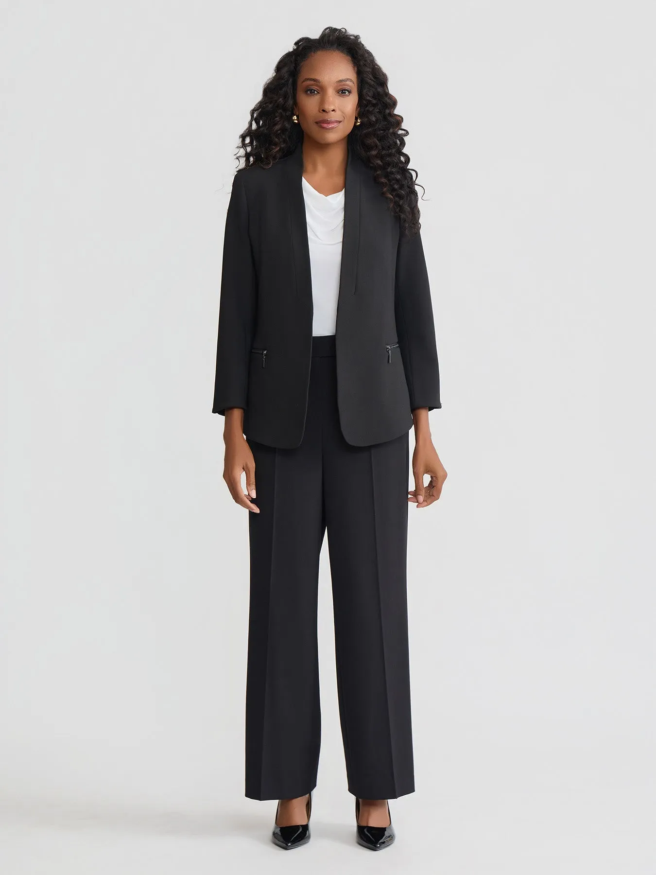 Modern Zip Pocket Jacket, Liberty Stretch sold by Jones New York product image thumbnail 5
