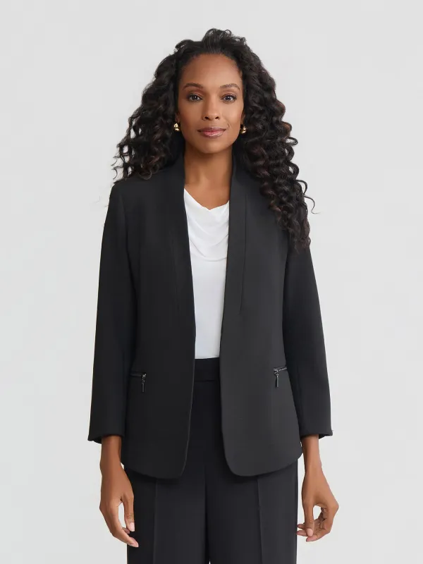 Modern Zip Pocket Jacket, Liberty Stretch made by Jones New York