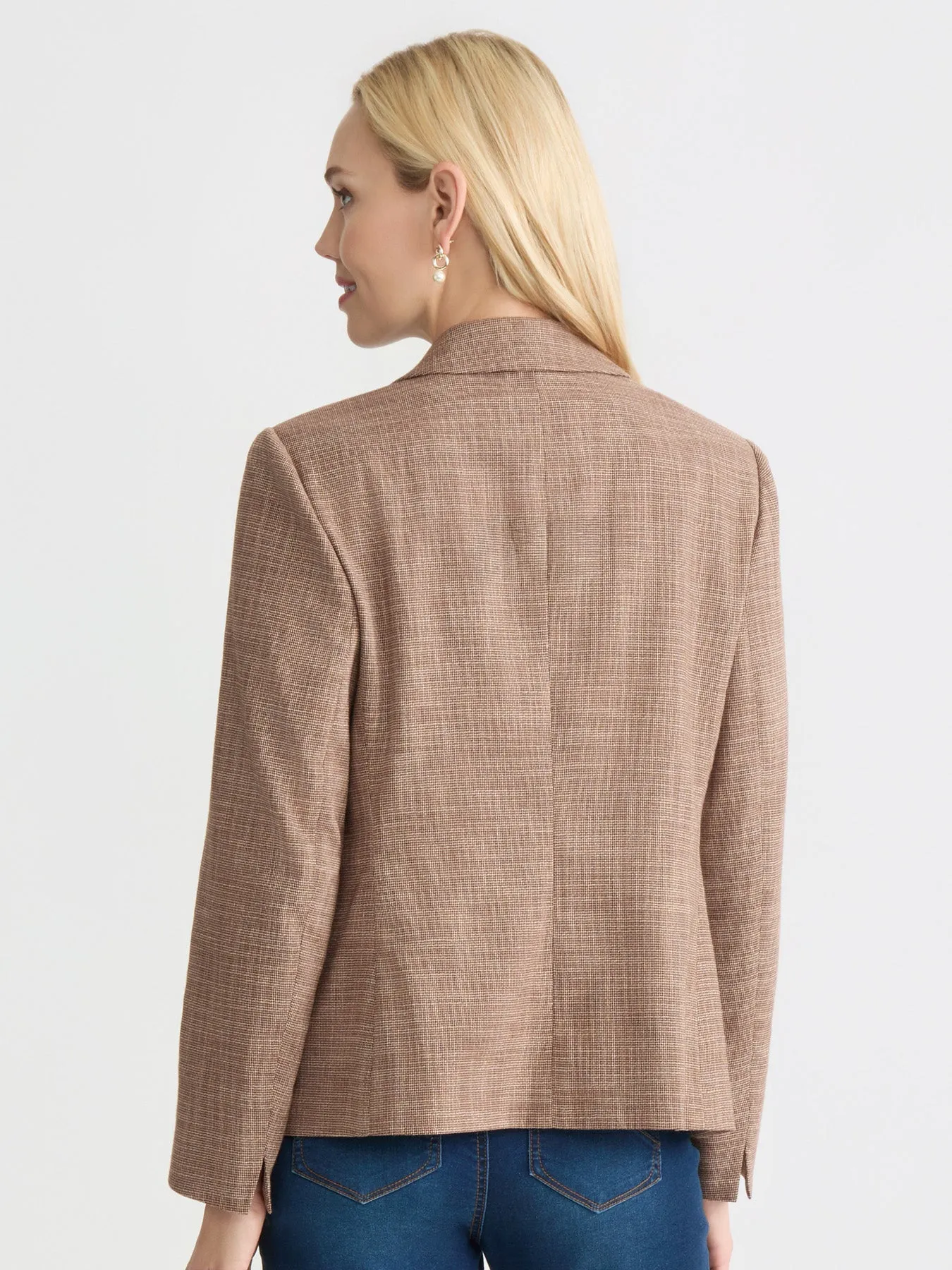 Faux Double Breasted Jacket, Basket Weave sold by Jones New York product image thumbnail 5