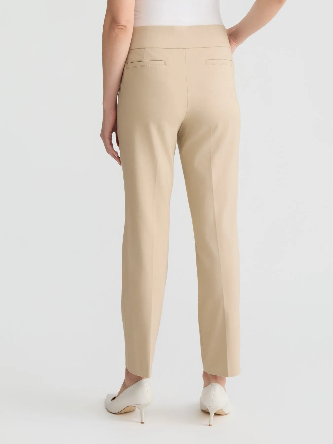 Pull-On Straight Ankle Pant, Stretch Twill sold by Jones New York product image thumbnail 3