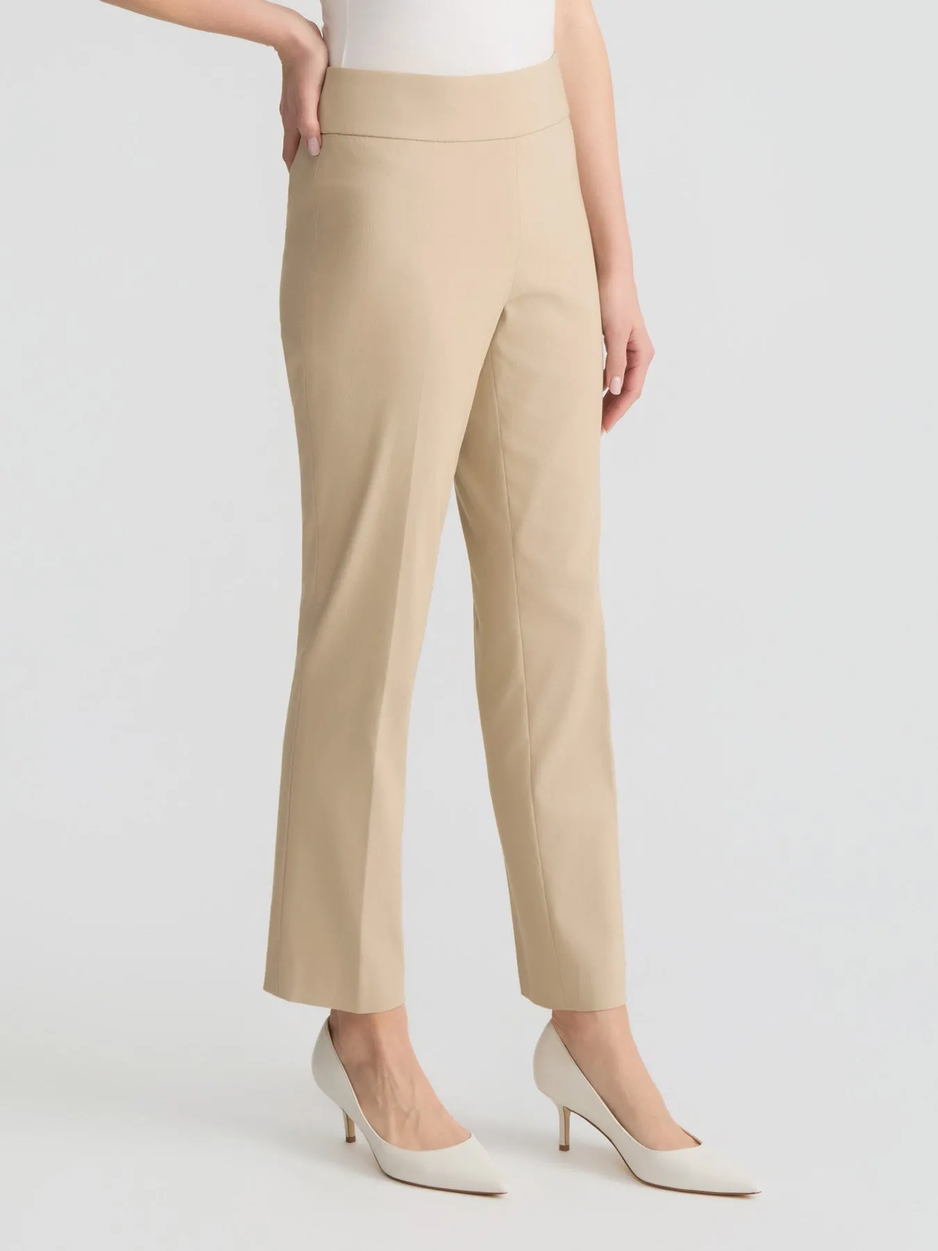 Pull-On Straight Ankle Pant, Stretch Twill sold by Jones New York product image thumbnail 2