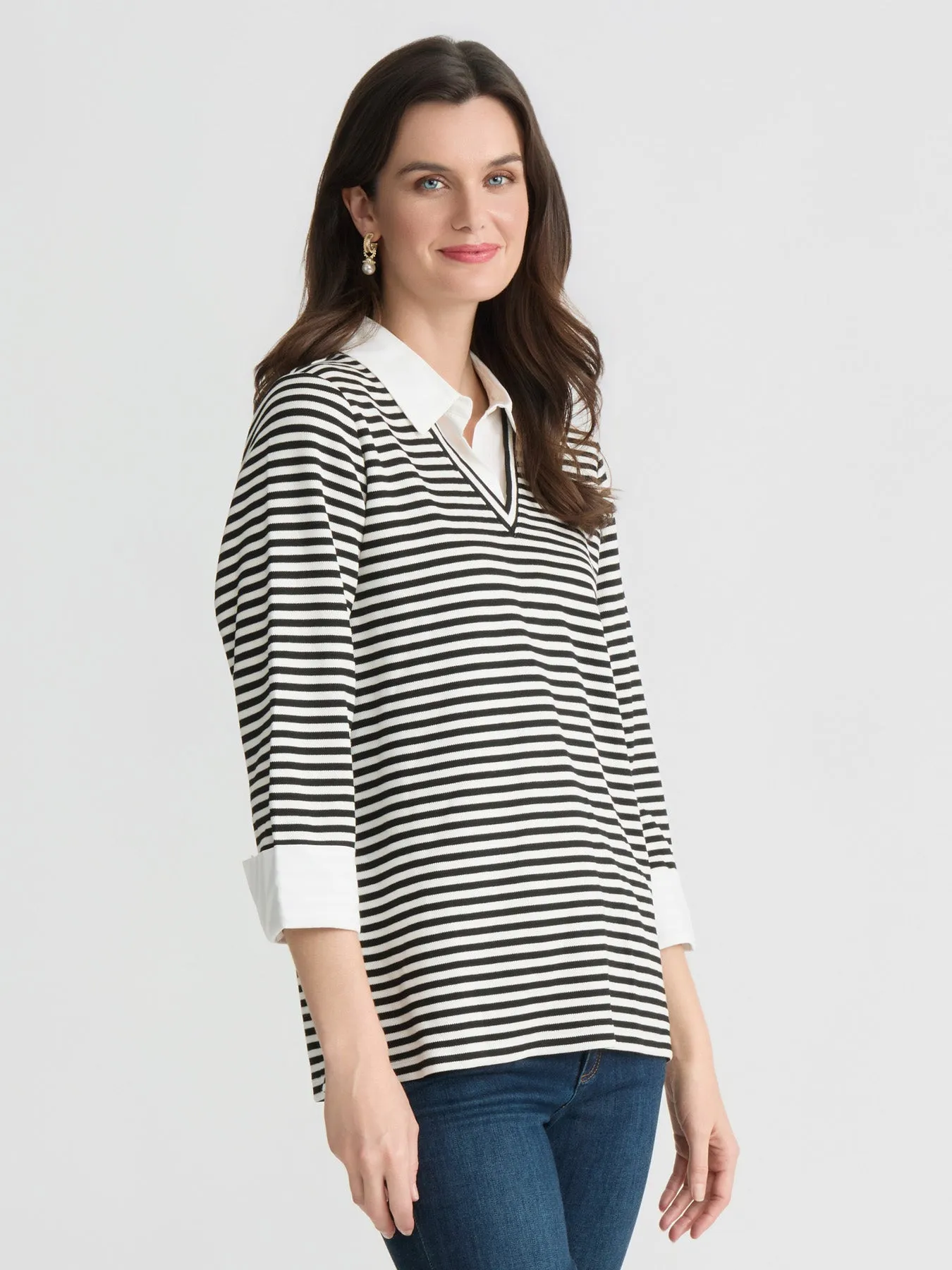 Mixed Media Striped Twofer sold by Jones New York product image thumbnail 2