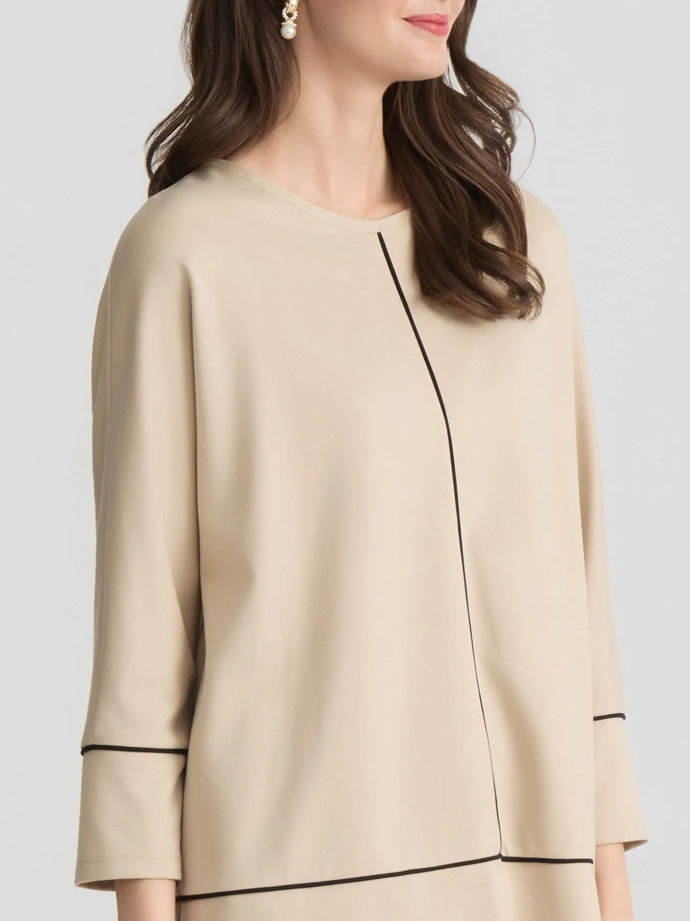 Seam Detail Dolman Tunic, Serenity Knit sold by Jones New York product image thumbnail 3