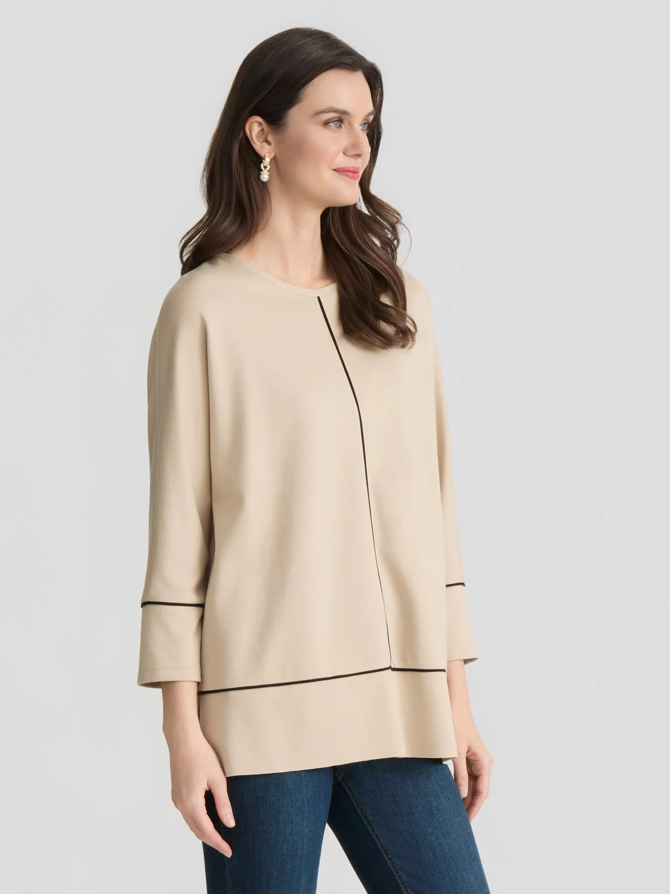 Seam Detail Dolman Tunic, Serenity Knit sold by Jones New York product image thumbnail 2