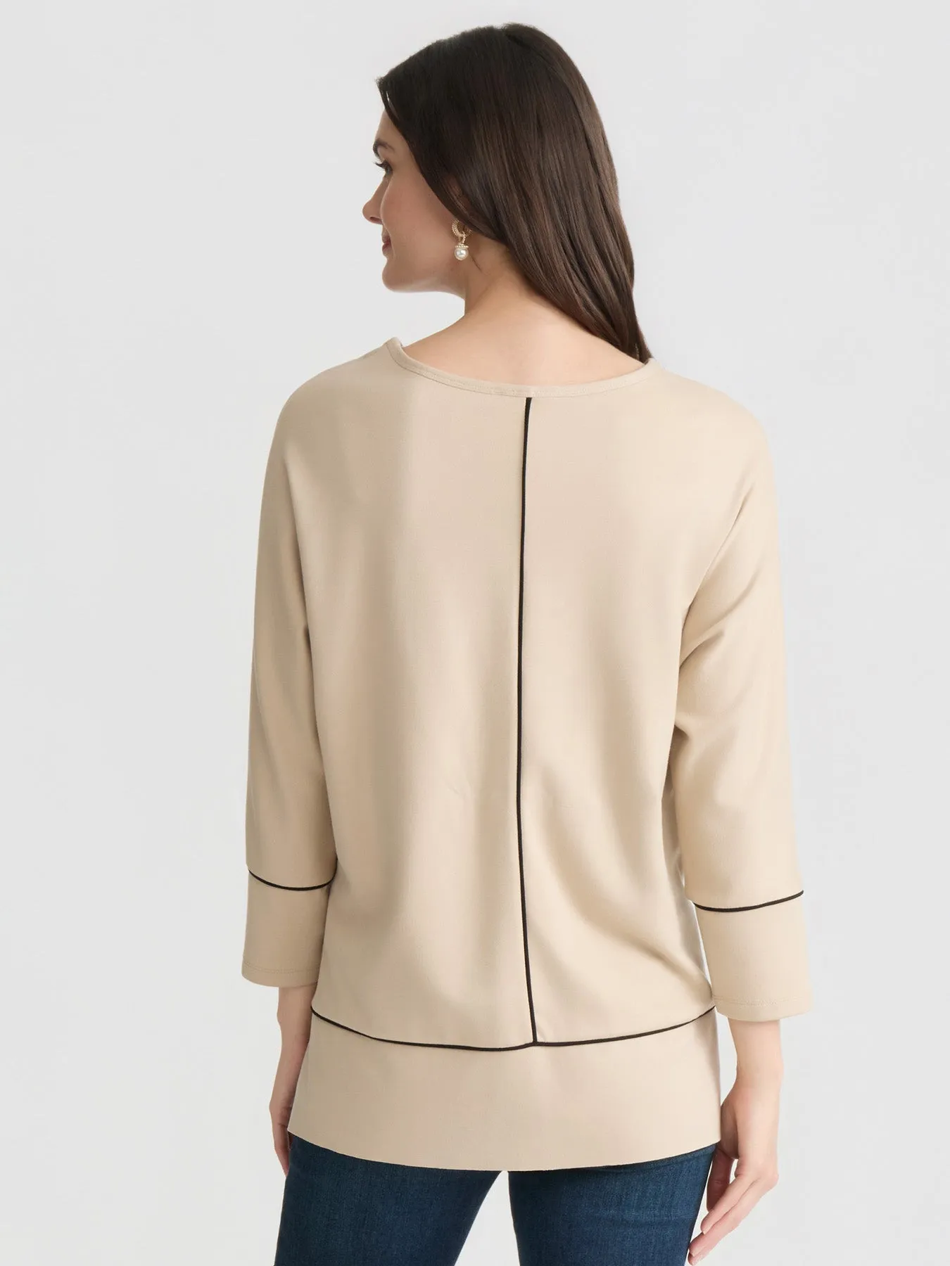 Seam Detail Dolman Tunic, Serenity Knit sold by Jones New York product image thumbnail 4