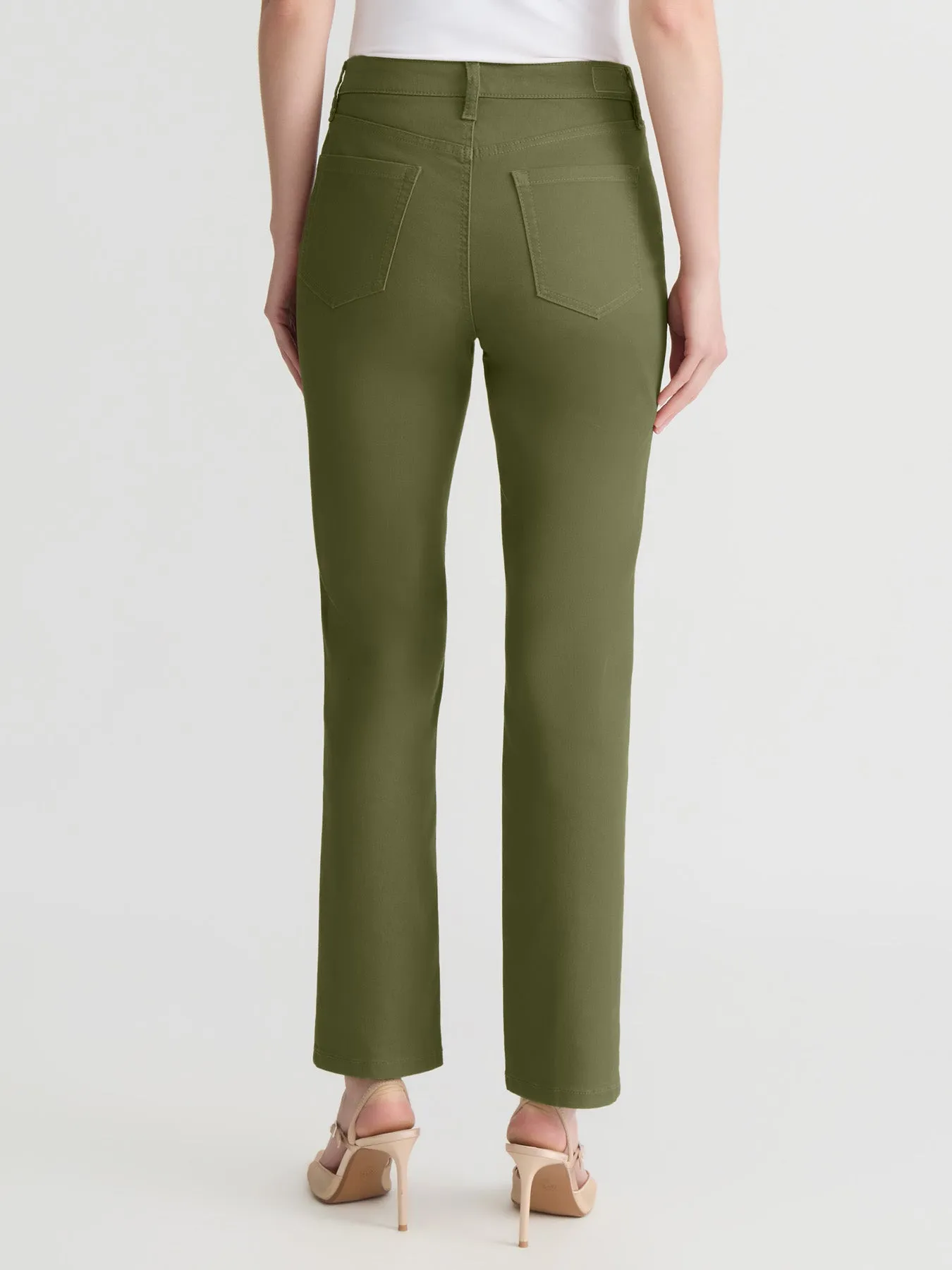 Lexington Straight Leg Jeans, Jasper Green sold by Jones New York product image thumbnail 3