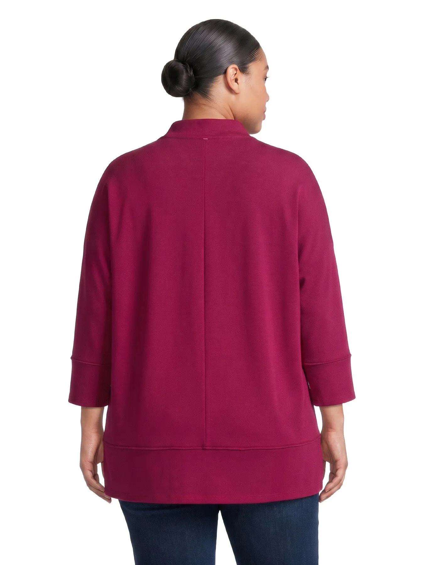 Plus 3/4 Sleeve Tunic, Serenity Knit sold by Jones New York product image thumbnail 4