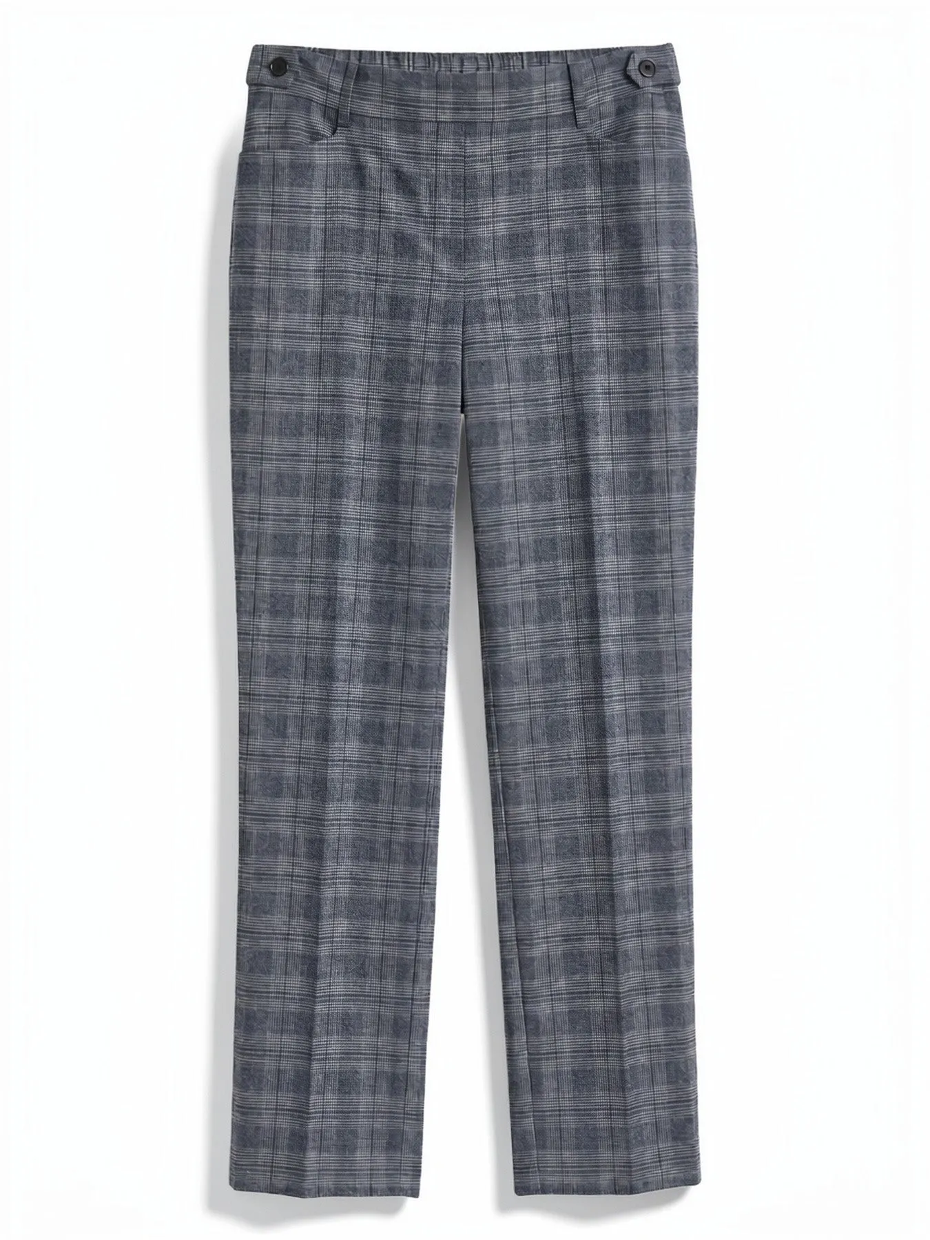 Pull-on Button Tab Pants, Plaid sold by Jones New York product image thumbnail 4