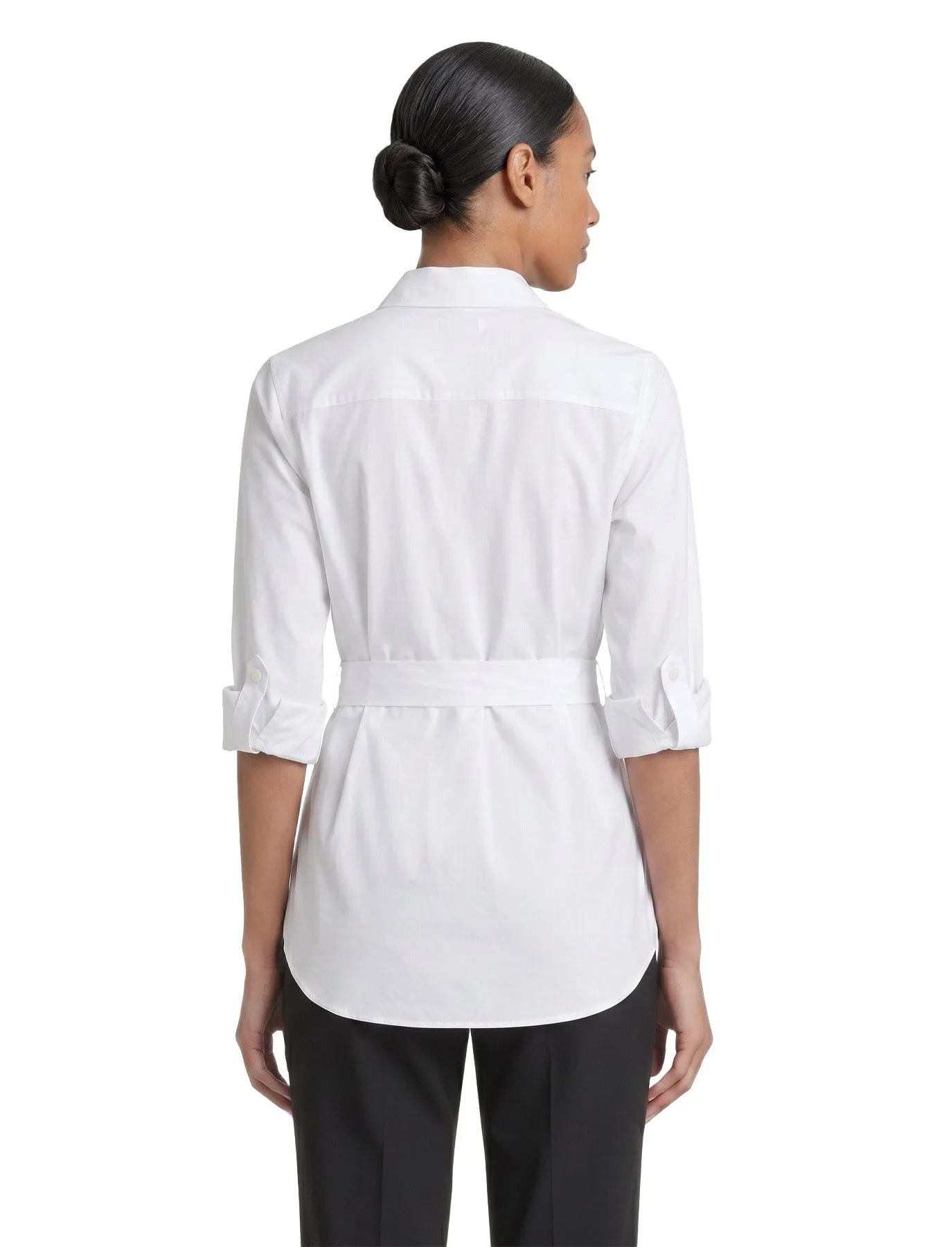 Belted Button Front Tunic, Cotton Poplin sold by Jones New York product image thumbnail 4