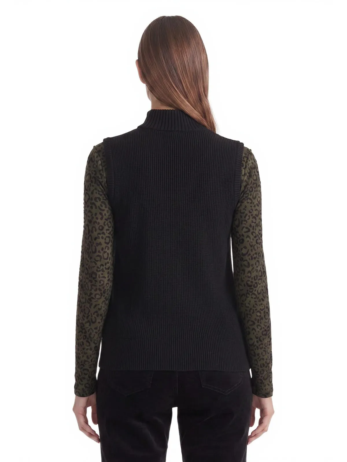 Padded Zipper Vest, Faux Suede sold by Jones New York product image thumbnail 3