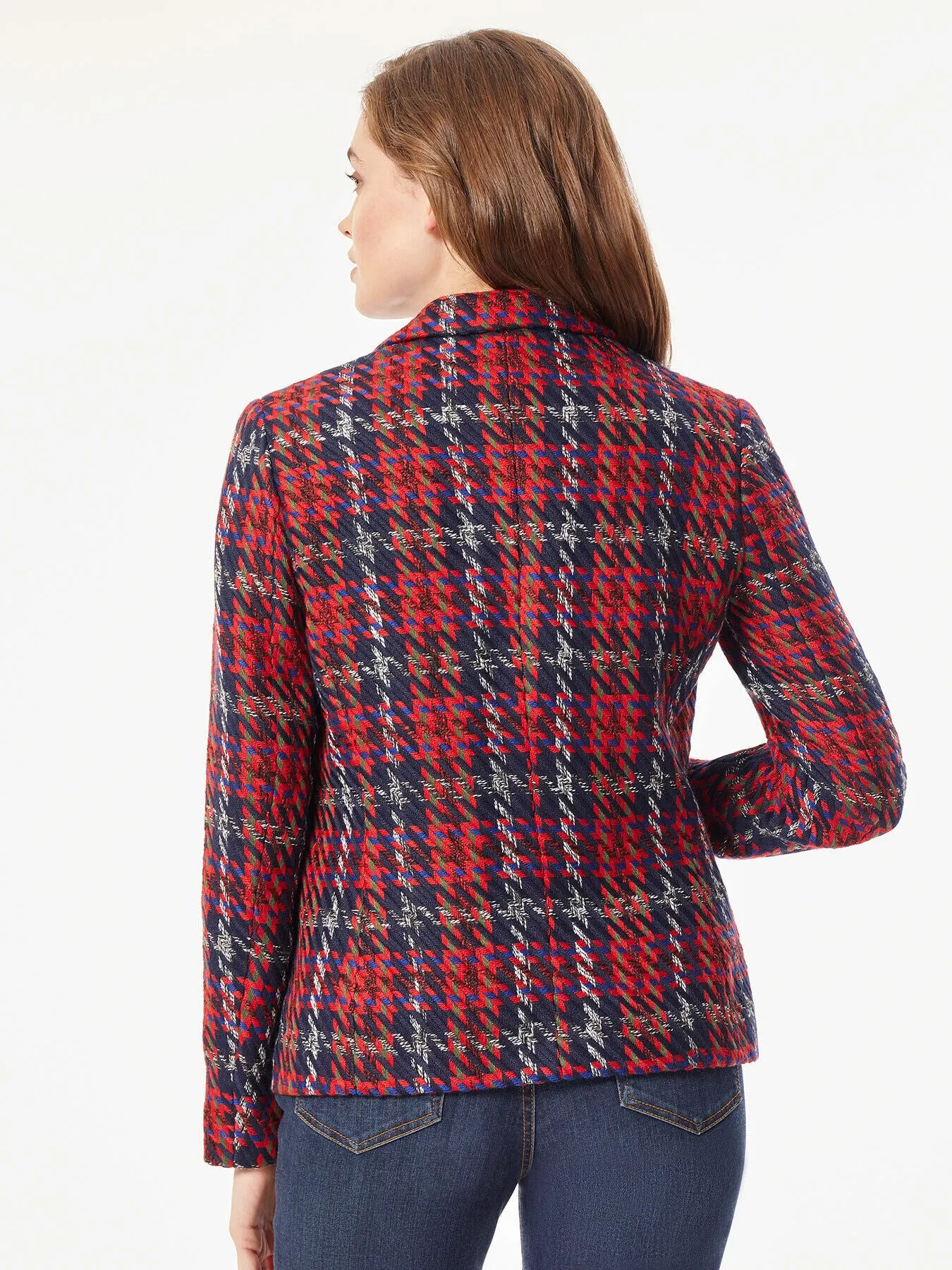 Classic Plaid Double Breasted Jacket sold by Jones New York product image thumbnail 3