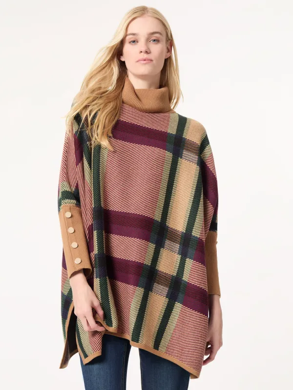 Turtleneck Long Sleeve Poncho Sweater sold by Jones New York