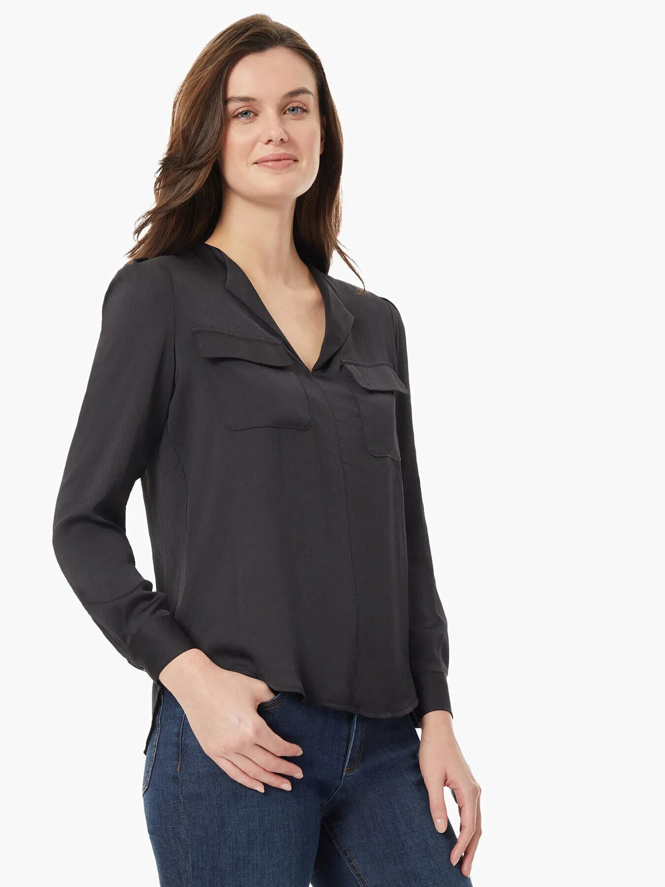 Simplified Utility Blouse sold by Jones New York product image thumbnail 2