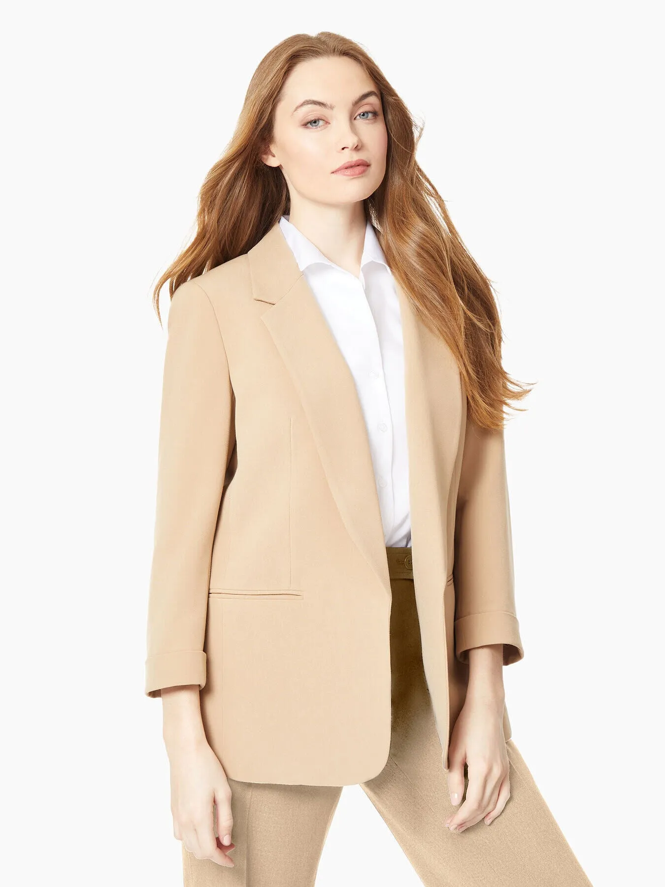 Notch Collar Rolled Cuff Bi-Stretch Blazer sold by Jones New York product image thumbnail 2
