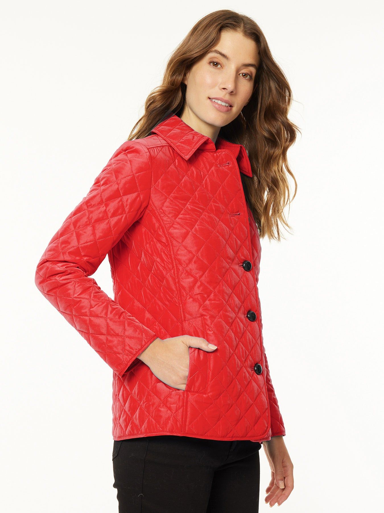 Five-Button Quilted Jacket sold by Jones New York product image thumbnail 2