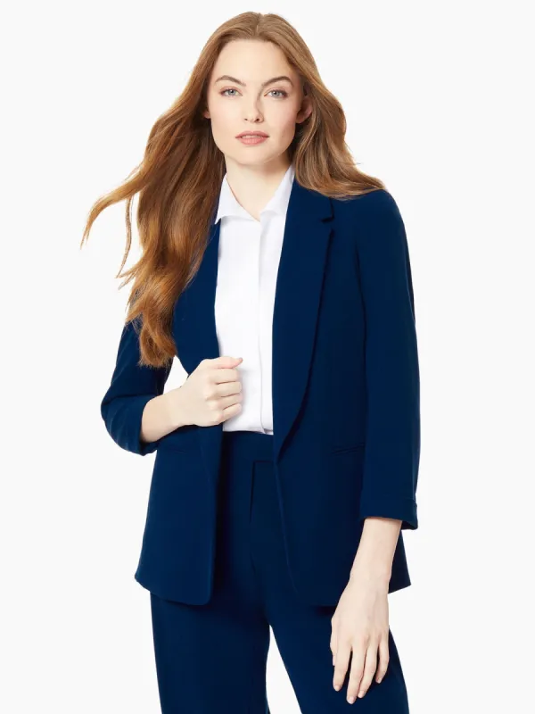Notch Collar Rolled Cuff Bi-Stretch Blazer sold by Jones New York