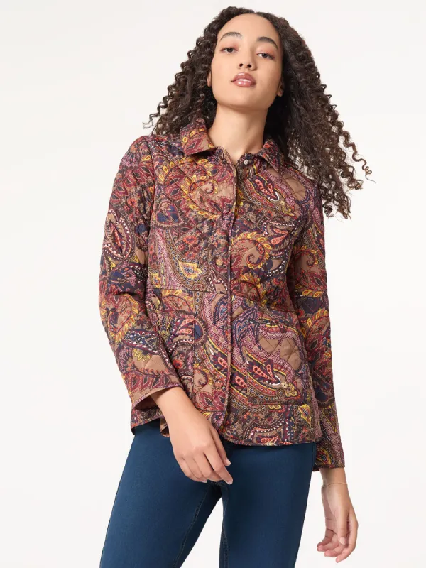 Printed Quilted Jacket sold by Jones New York