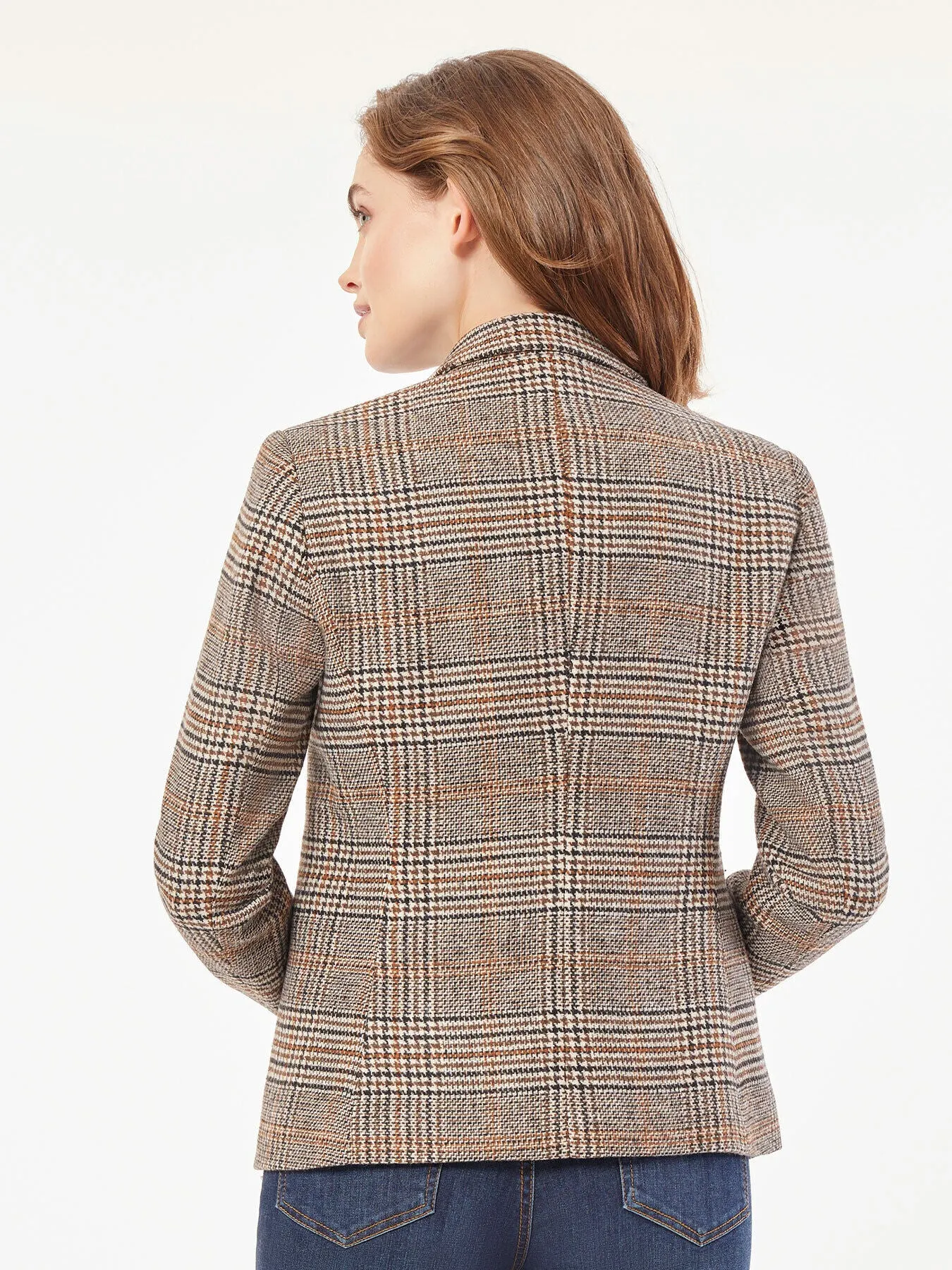 Plus Size Classic Plaid Double-Breasted Jacket sold by Jones New York product image thumbnail 3