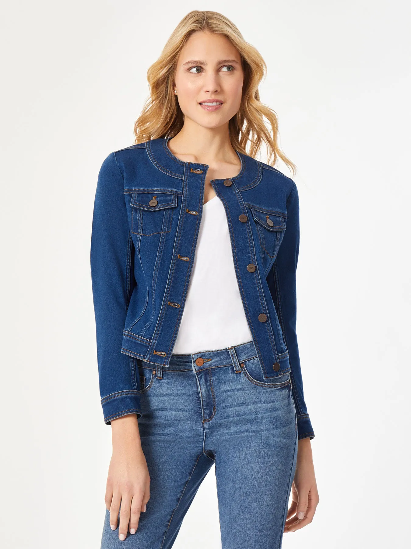 Denim Trucker Jacket sold by Jones New York product image thumbnail 2