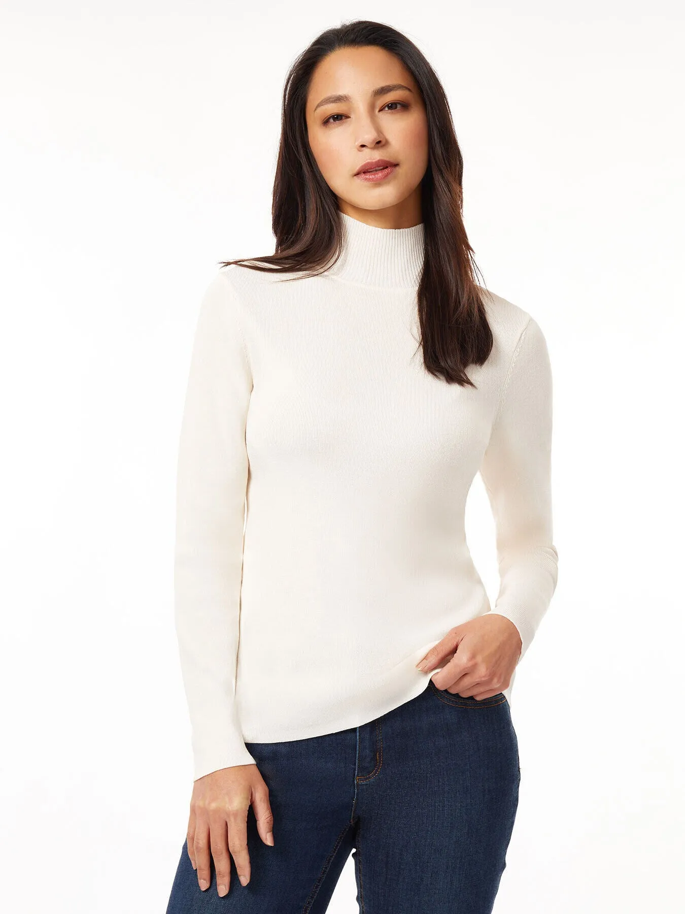 Long Sleeve Mock Neck Knit Sweater sold by Jones New York