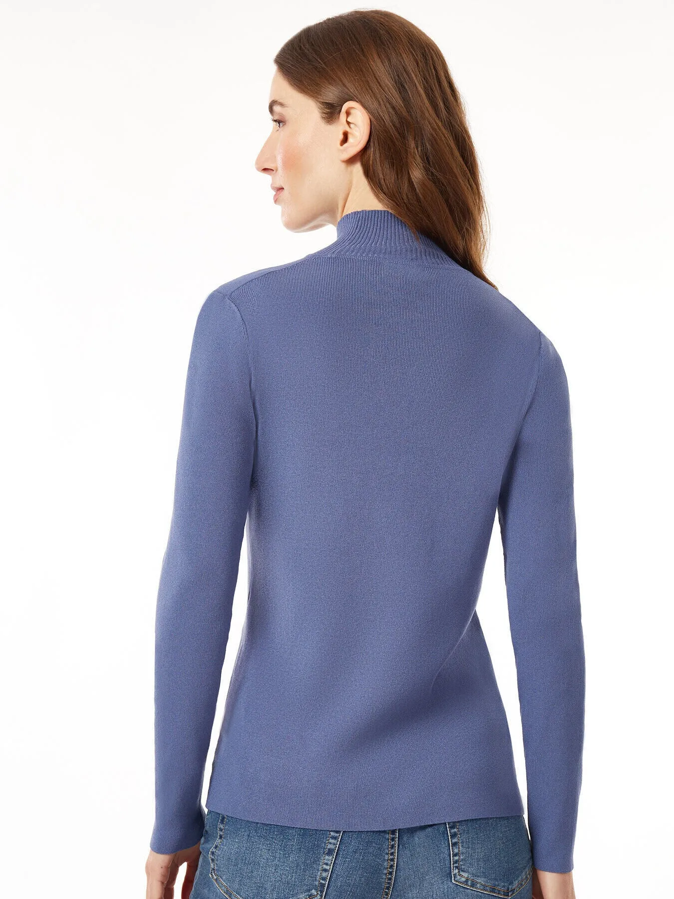 Long Sleeve Mock Neck Knit Sweater sold by Jones New York product image thumbnail 3