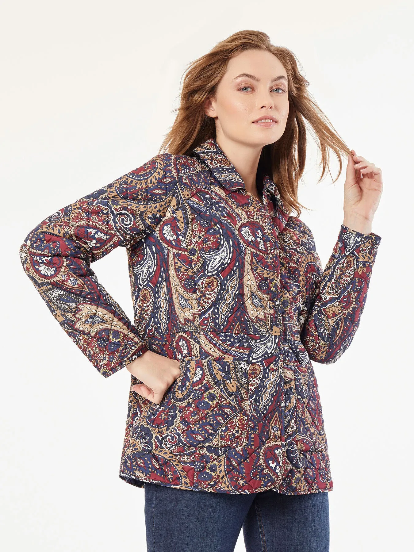 Snap-Front Quilted Patch Pocket Coat sold by Jones New York product image thumbnail 2