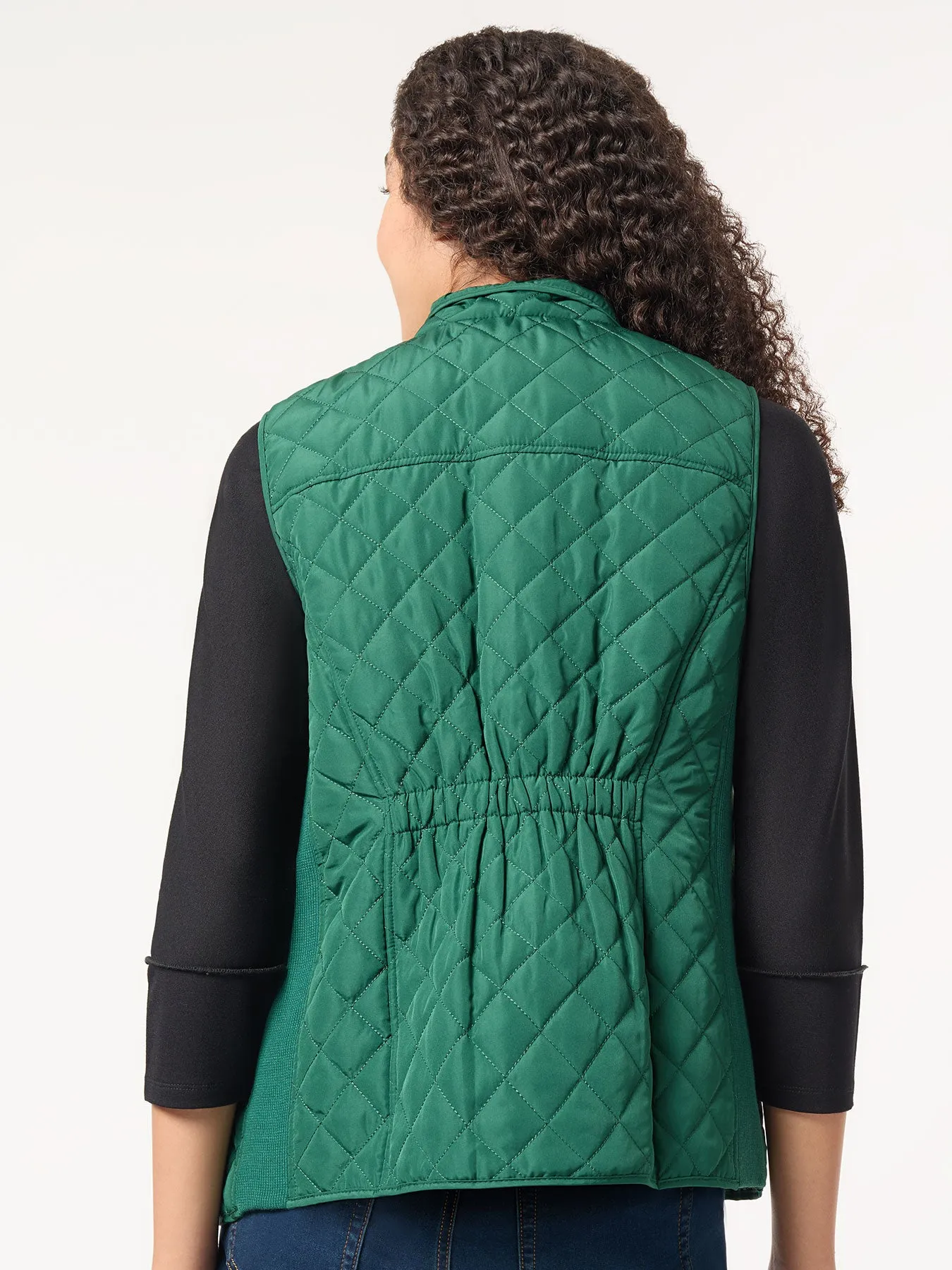 Zip-Front Quilted Vest sold by Jones New York product image thumbnail 3