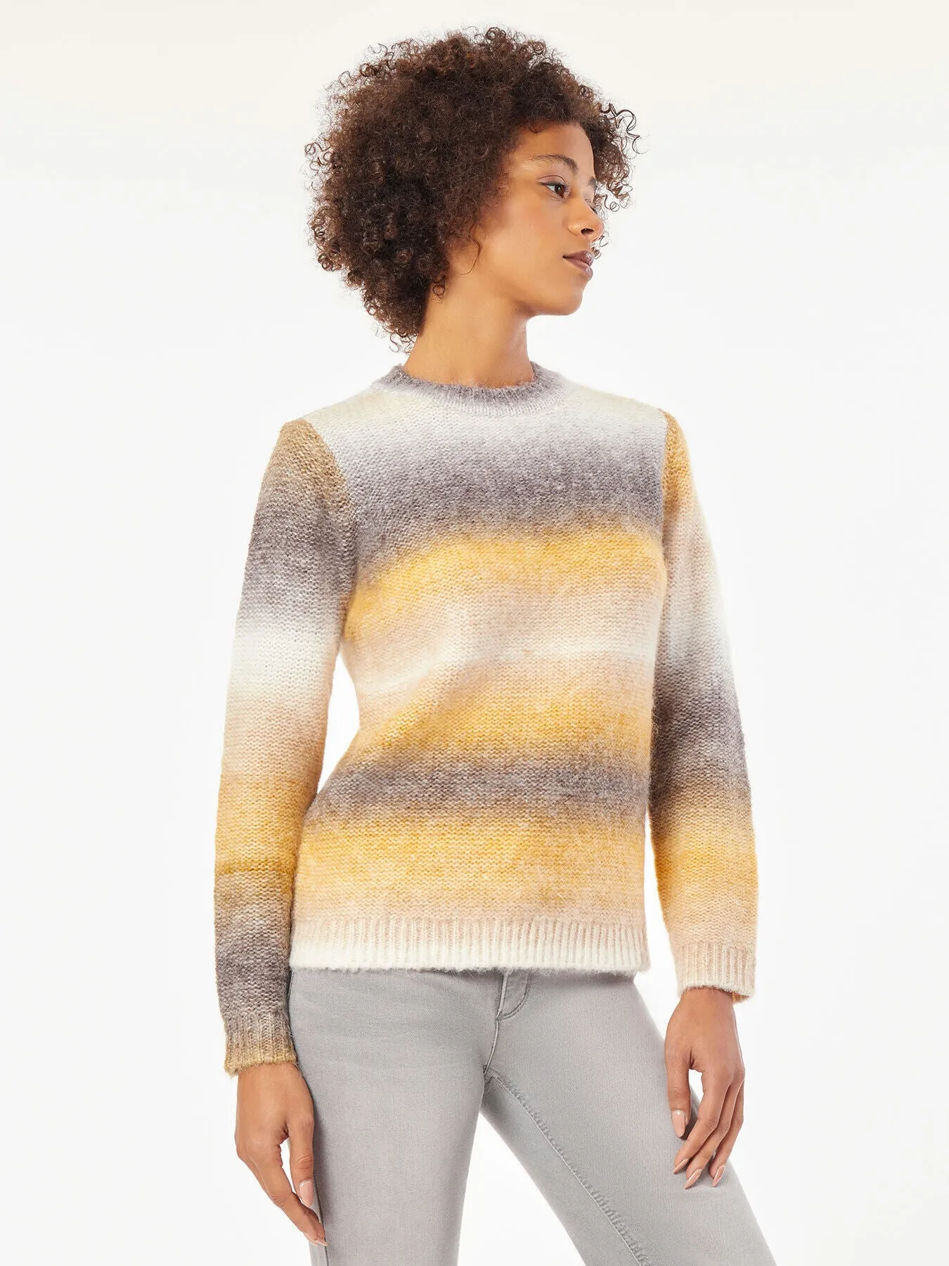 Relaxed Stripe Crewneck Sweater sold by Jones New York product image thumbnail 3