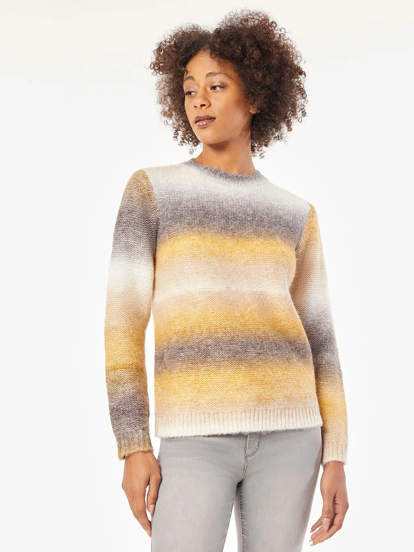 Relaxed Stripe Crewneck Sweater sold by Jones New York product image thumbnail 2